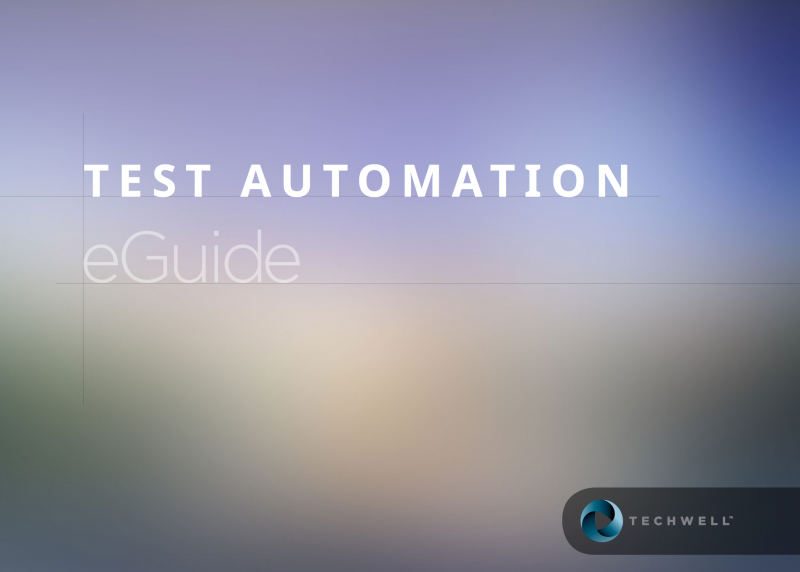 Test Automation eGuide Test Automation eGuide Cover