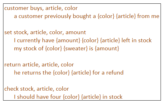 Two-way automated mapping between phrases and actions