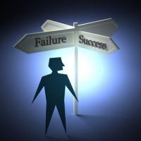 failure and success road signs