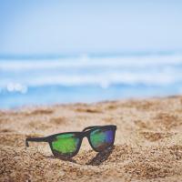 Sunglasses on the beach