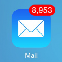 Full inbox of unopened emails