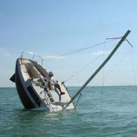 Sinking boat