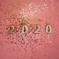 Sparkly "2020" sign