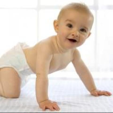 baby crawling