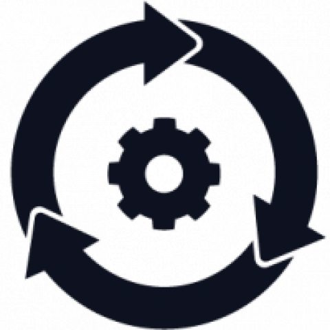 Icon showing continuous integration