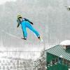 man ski jumping