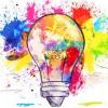 colorful lightbulb