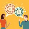 Two people debating