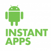 Android logo and the words "Instant Apps"