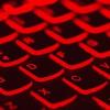 Red lit-up keyboard