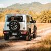 Spare tire on an off-roading vehicle